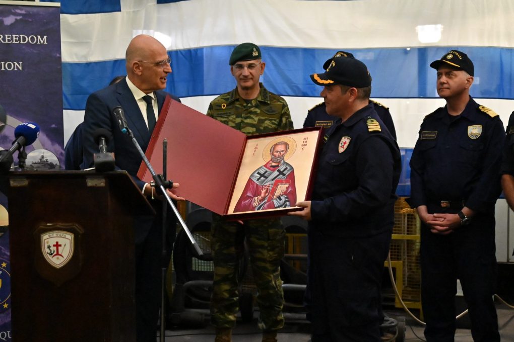 Επίσκεψη Νίκου Δένδια στη Φρεγάτα ΨΑΡΑ (19/6/24)