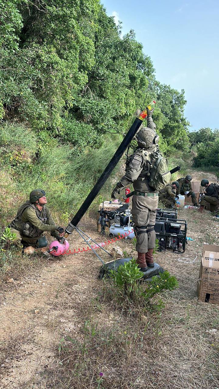 Ο Ισραηλινός Στρατός χρησιμοποιεί αυτοσχέδιο όλμο