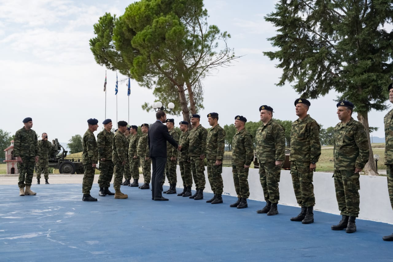 Ο Υφυπουργός Εθνικής Άμυνας Γιάννης Κεφαλογιάννης στην 34η Μηχανοκίνητη Ταξιαρχία Πεζικού (34 Μ/Κ ΤΑΞ ΠΖ).