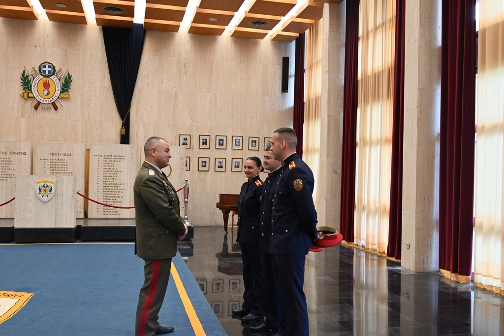 Major General Deshkov at the Hellenic Army Academy (Evelpidon Military Academy)