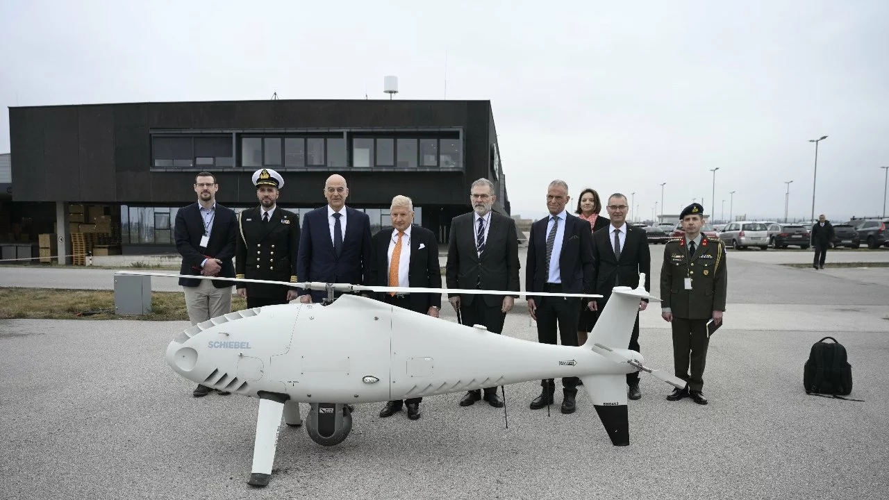 The Unmanned Aircraft System (UAS) for FDI Hellenic Navy Frigates. Photo: Greek MoD