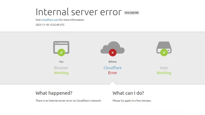 cloudflare.com error 500