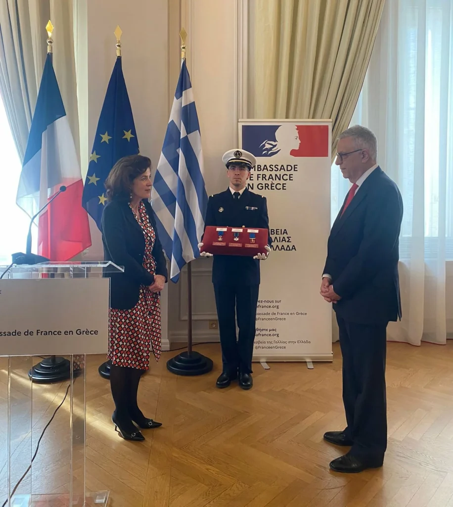 Η Πρέσβης της Γαλλίας στην Ελλάδα, Λόρενς Άουερ (Laurence Auer) και ο Πρέσβης Μιχαήλ Σπινέλλης